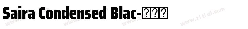 Saira Condensed Blac字体转换